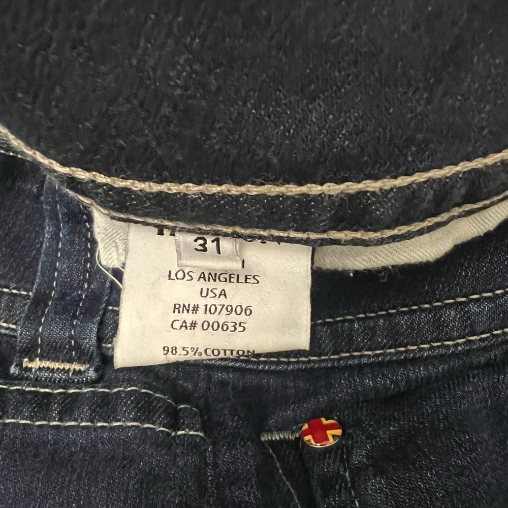 Hudson Dark Wash Boot Cut Jeans Sz 31 - Picture 5 of 5